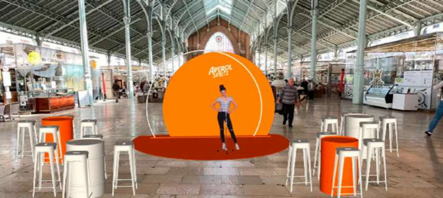 Activació Aperol Spritz al Mercat Colón — detall